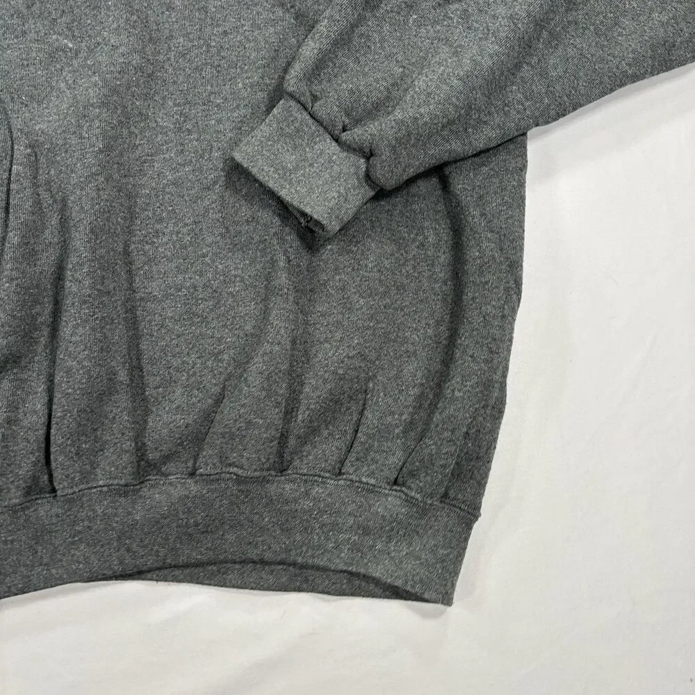 Vintage Y2K Nike Mini Swoosh Gray Pullover Crewneck Sweatshirt Men XL